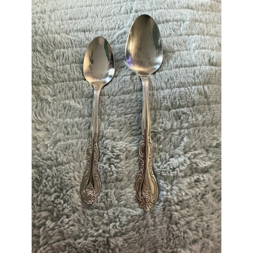 International Silver Company Stainless Flatware Teaspoon And Tablespoon